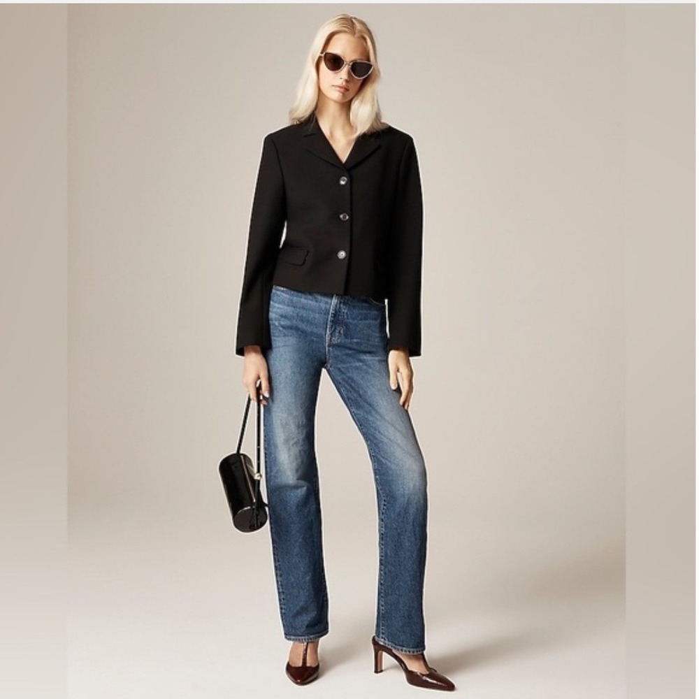 J.Crew Cropped Lady Blazer in Four-season Stretch CN786 Women's Size 6